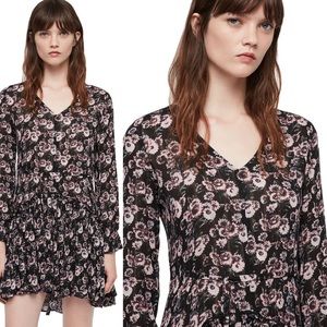 AllSaints Alia Odile Floral Mini Dress